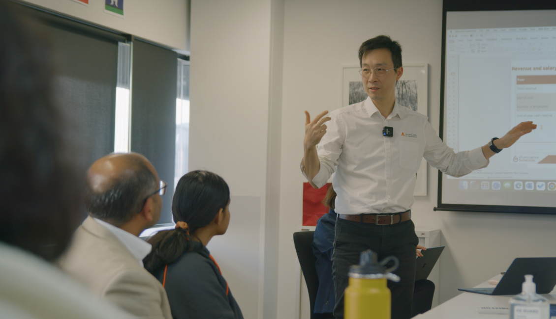 Principle Consultant Vincent Lam presenting